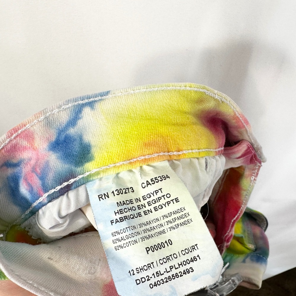 Lee Size 12 Jeans Handmade Tie Dye Jeans High Rise Straight Leg Festival 636 - Picture 11 of 11